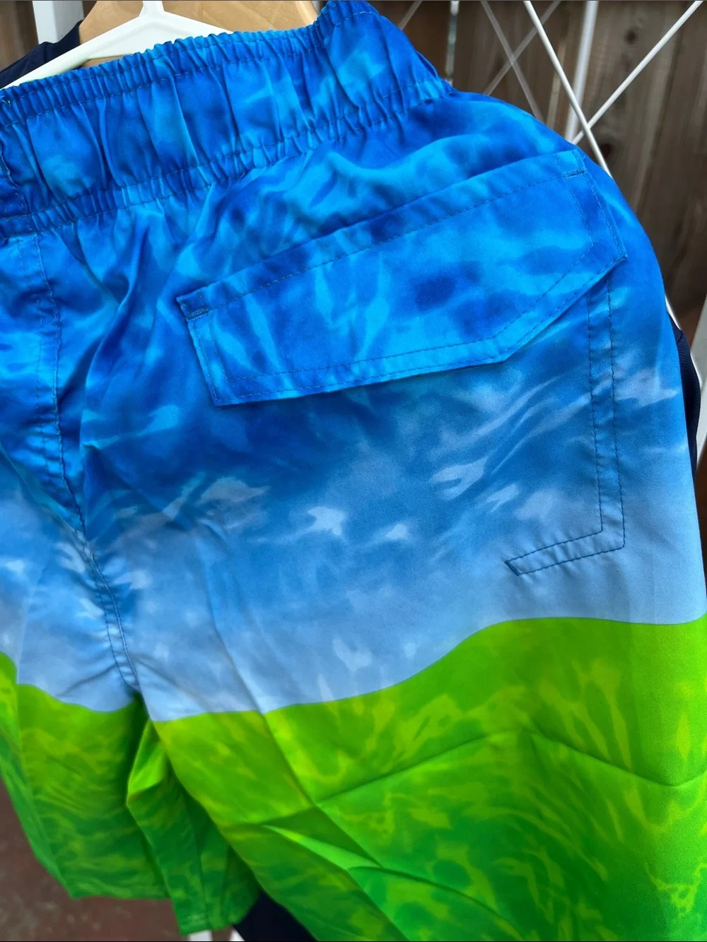 ZeroXposur Kids Navy UPF Rash Guard & Blue-Green Swim Trunks Set